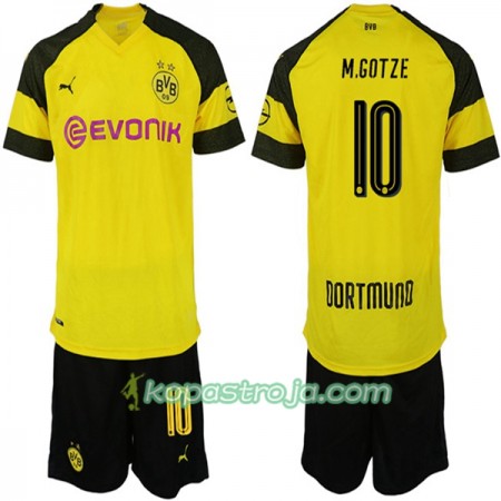 Billiga Fotbollströjor Borussia Dortmund M.GOTZE 10 Barn Hemma tröja 2018/19 Kortärmad